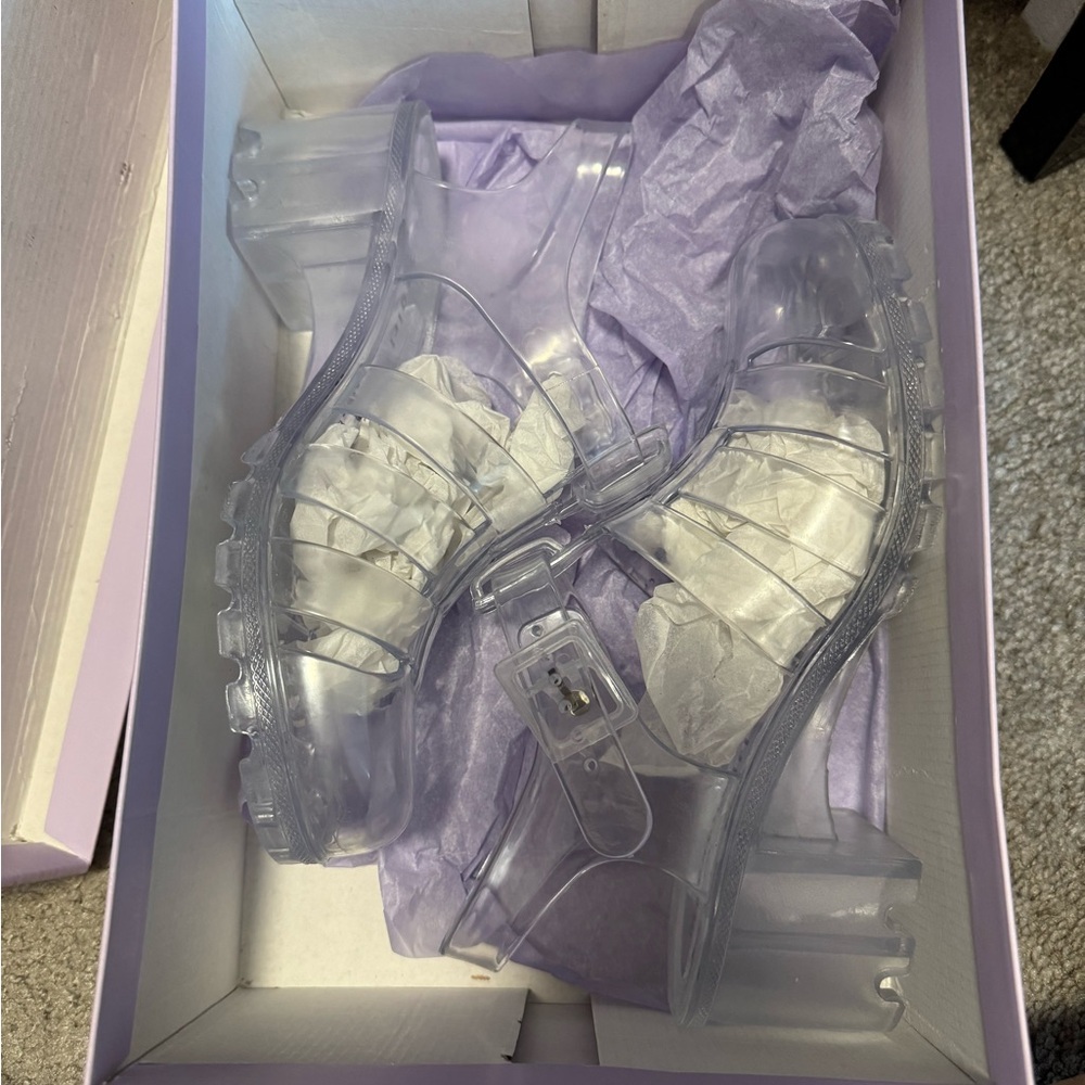 Madden Girl Jelly Sandals with High Heel